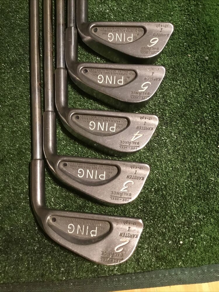 Ping Karsten I Heel Toe Balance Black Dot Irons Set 2PW Stiff Steel