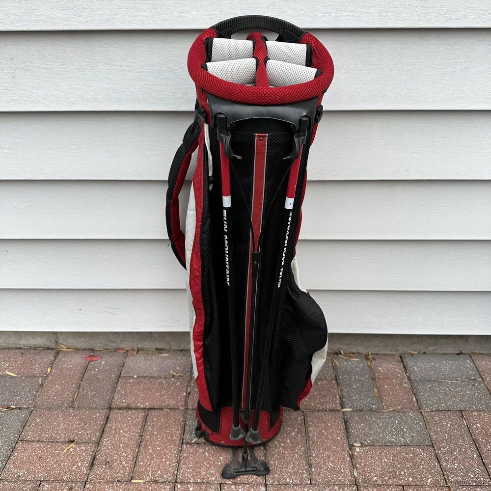 Sun Mountain Golf Bag Stand Dual Strap Lightweight 6 Way Three 5 Red