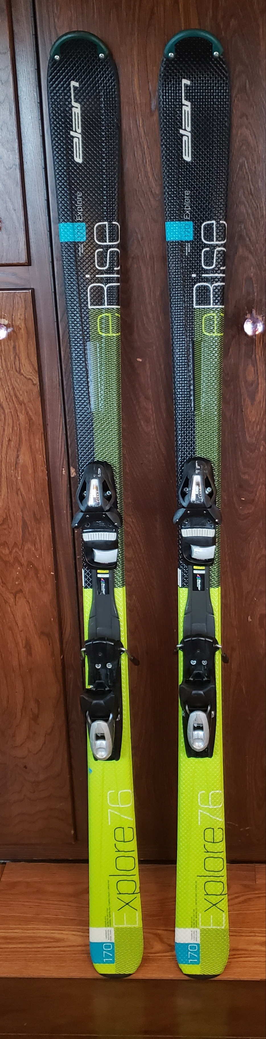 170cm ADULT SKIS Elan EXPLORER ERISE 2019 w/ELAN ESP10 BINDINGS *USED