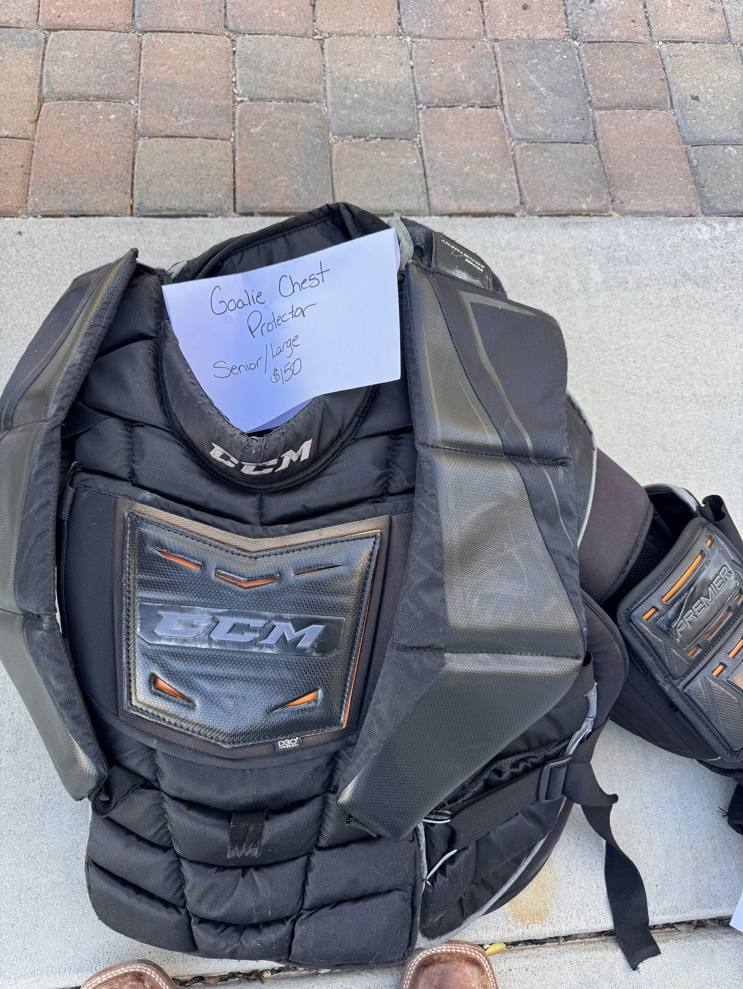 CCM Premier D30 goalie Chest Protector Pro Stock SidelineSwap