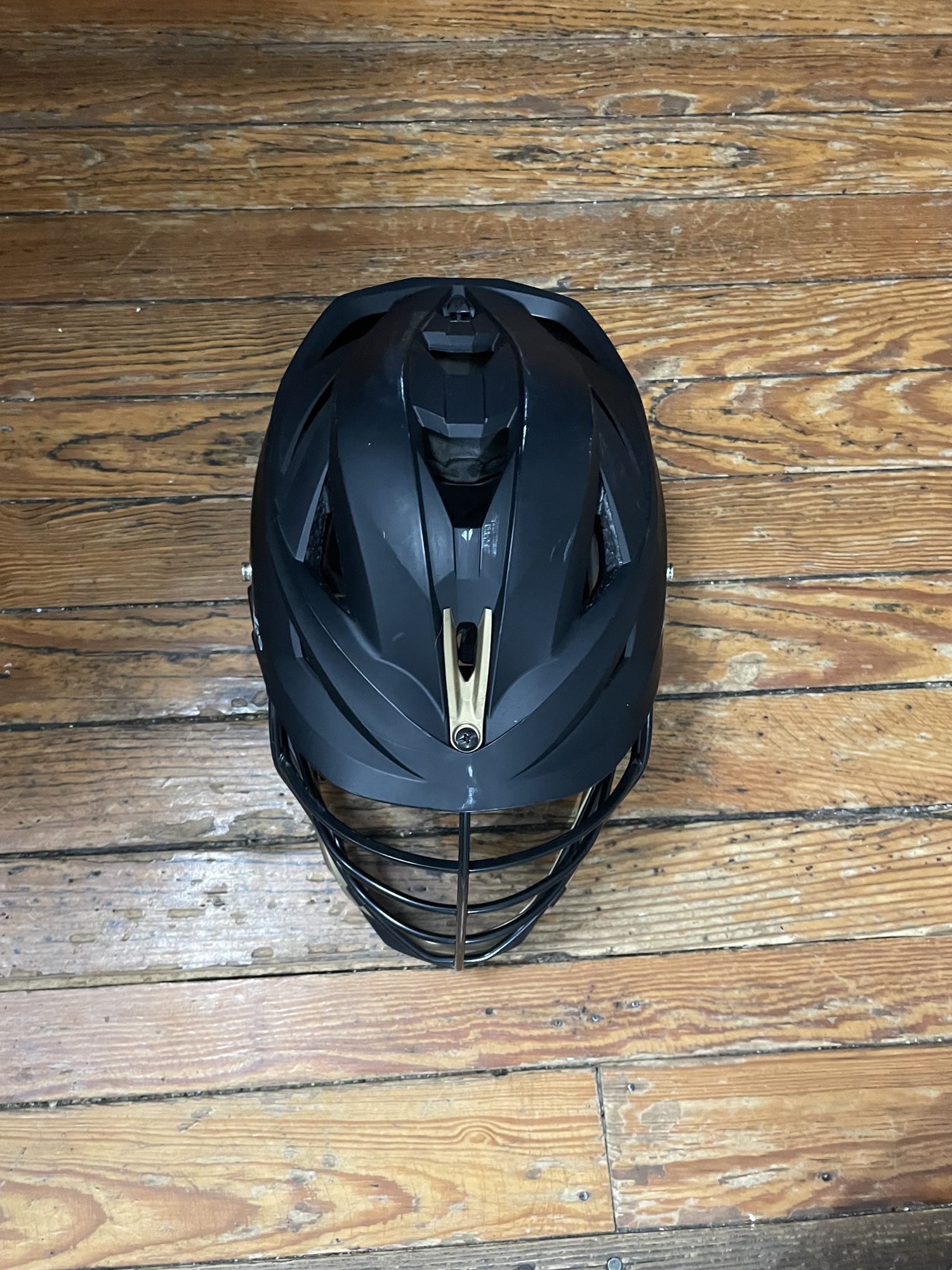 Cascade XRS Lacrosse Helmet Matte Black with Gold (Retail 360