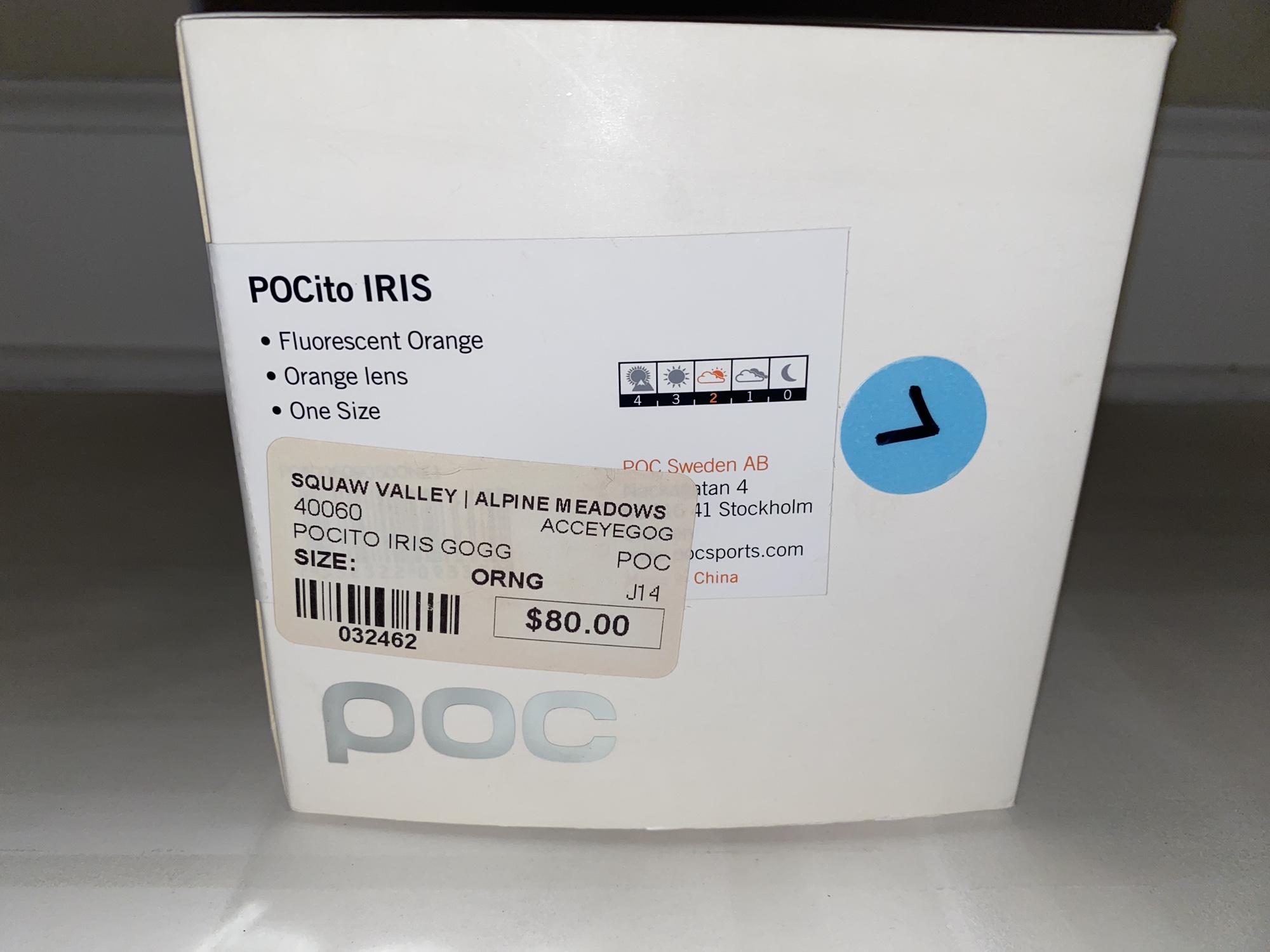 POC Pocito Jr IRIS Ski Goggles With Carrying Case SidelineSwap