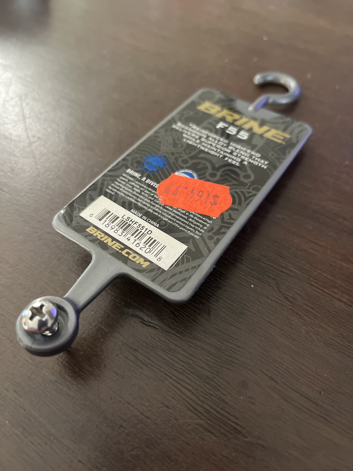 New Custom Strung Brine F55 Scandium Defense Shaft with Adidas Blockade