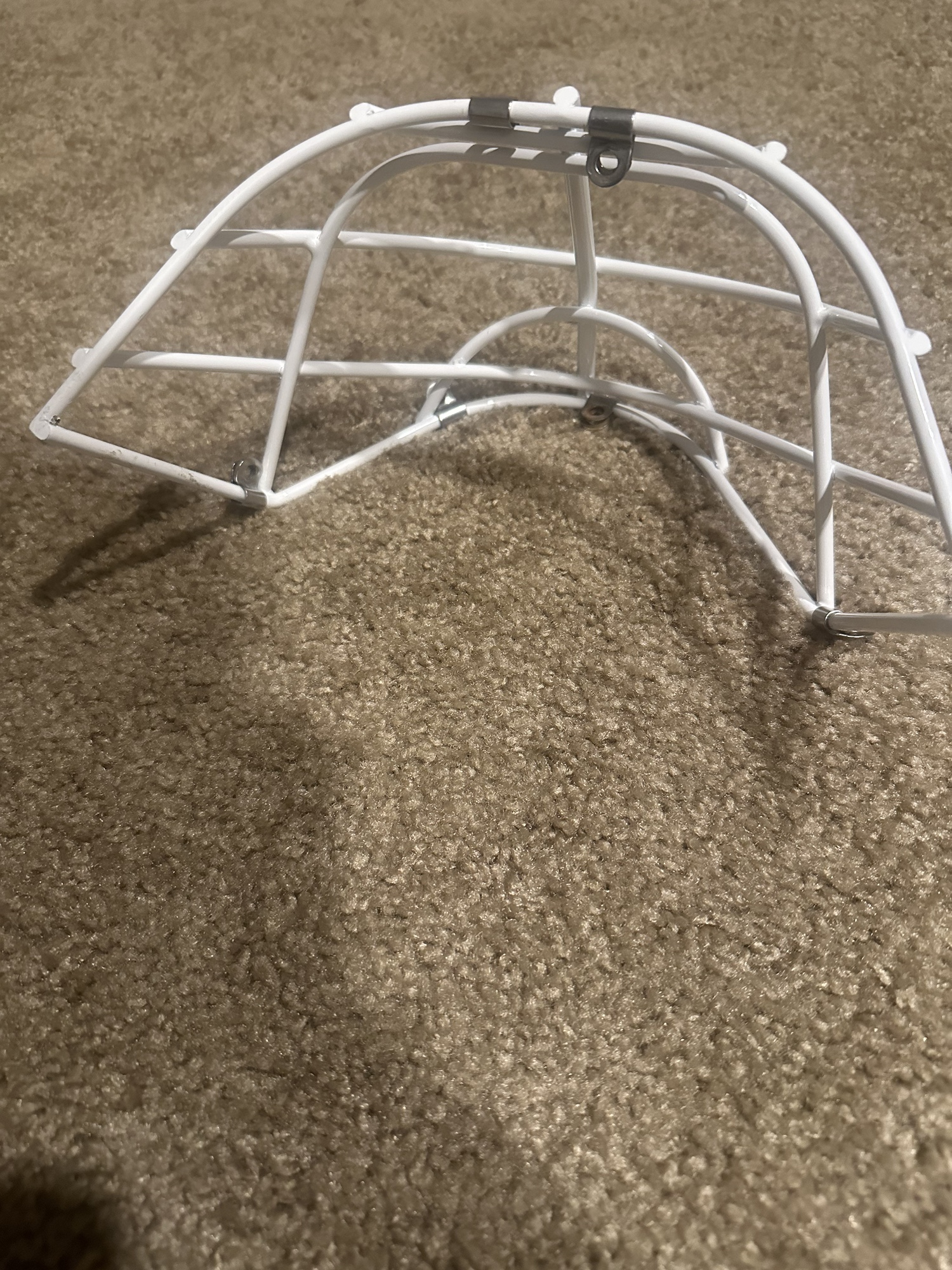 Coveted Mask Non Certified Senior White Single Bar Cat Eye Cage