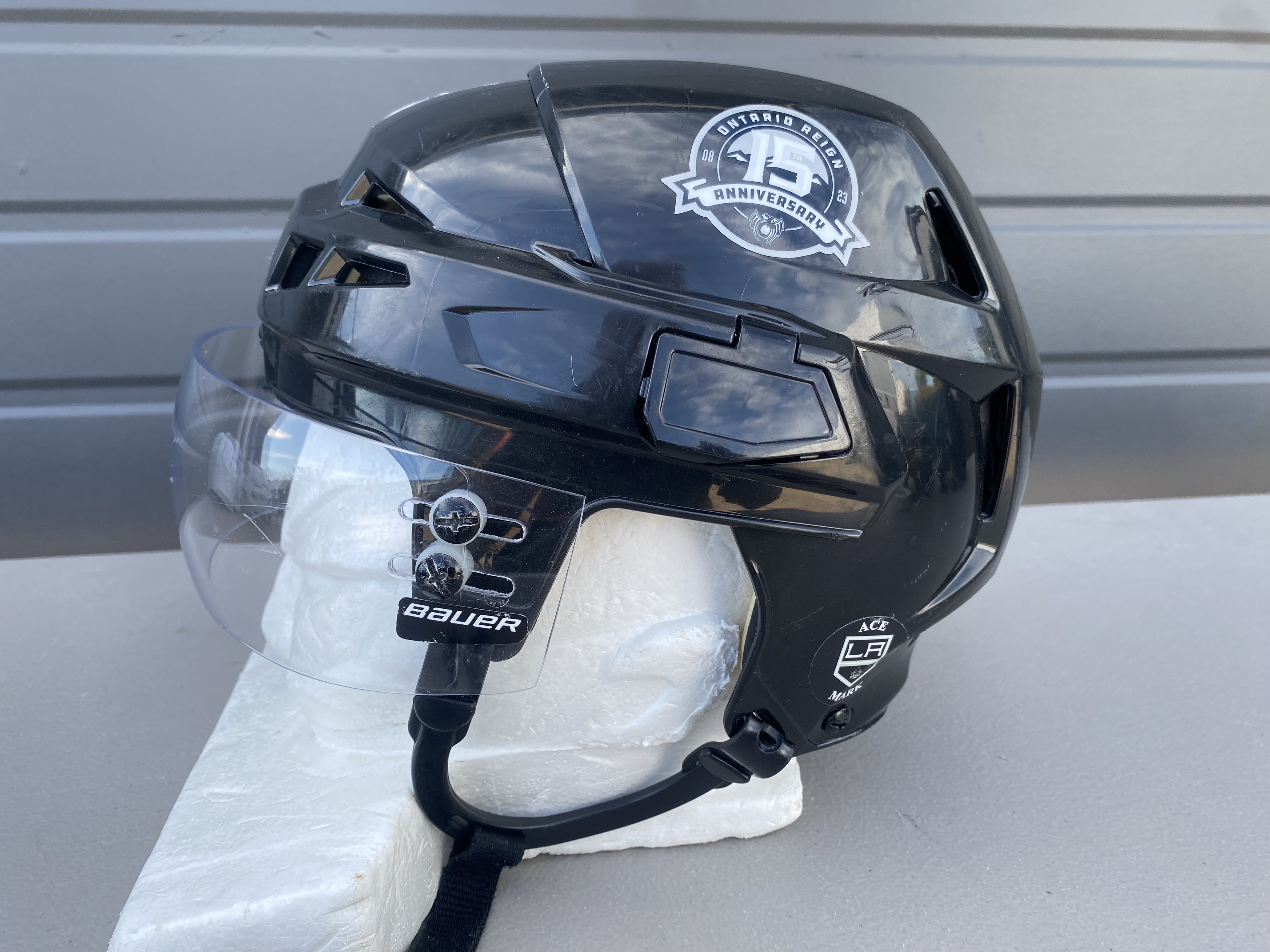 CCM Vector V08 Pro Stock Hockey Helmet Bauer Visor Combo Small Black