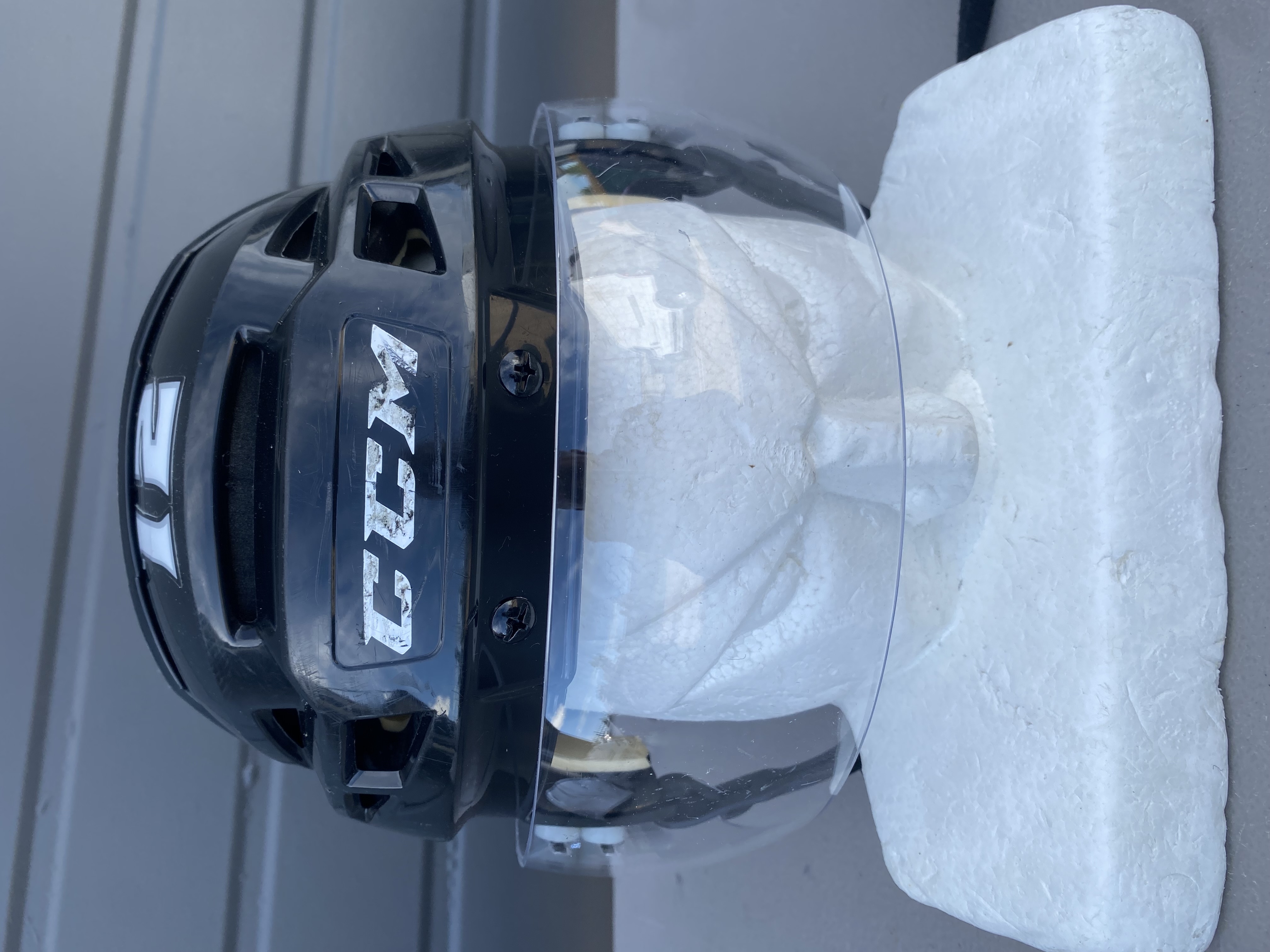 CCM Vector V08 Pro Stock Hockey Helmet Bauer Visor Combo Small Black