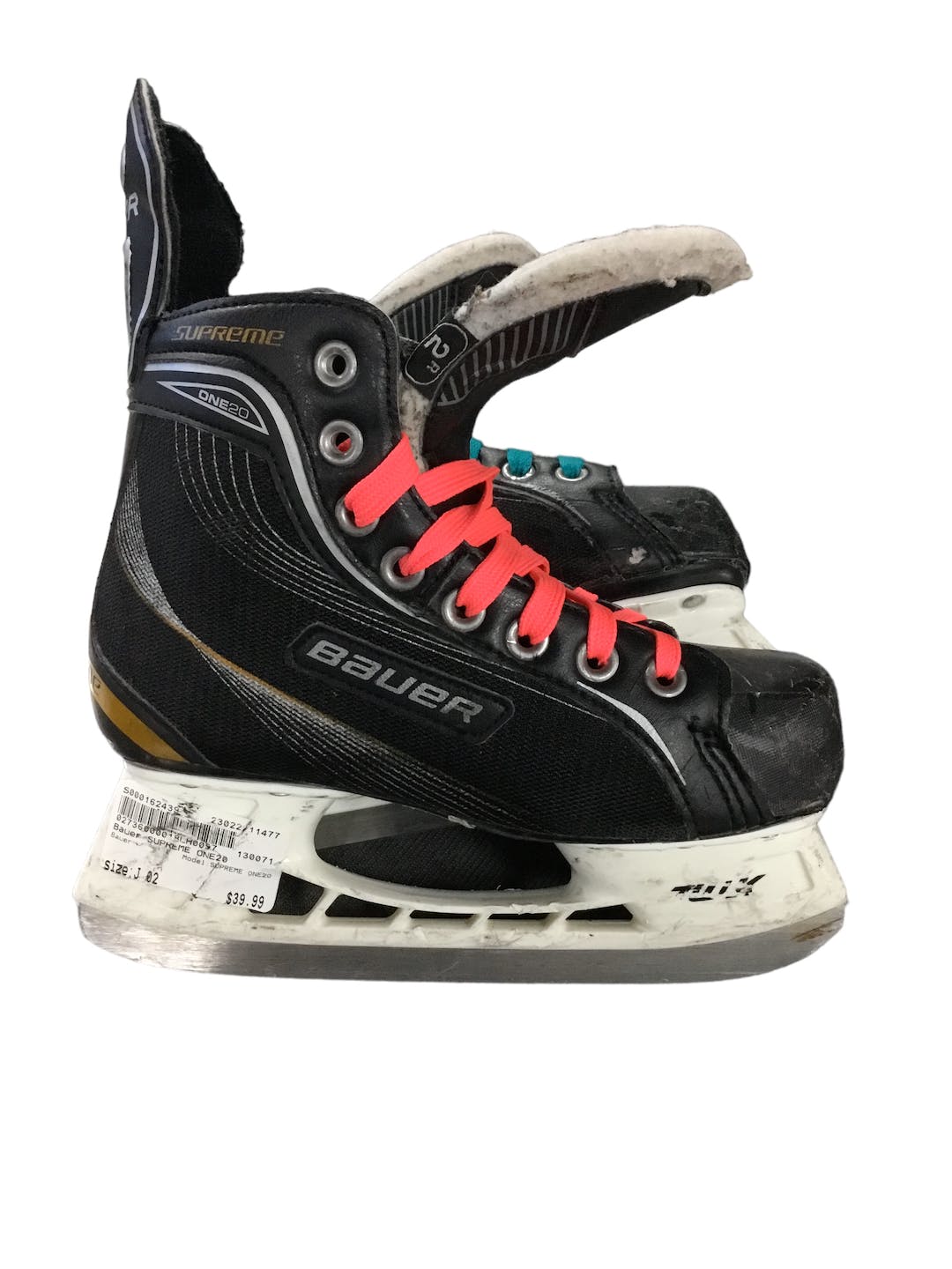 Used Bauer Supreme One20 Junior 02 Ice Hockey Skates SidelineSwap