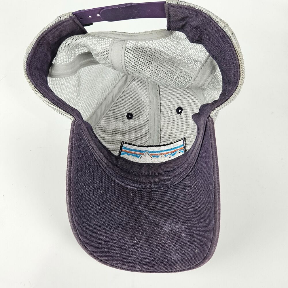 PATAGONIA Snap Back Mesh Trucker Hat Baseball Hat Cap Patagonia Logo Navy SidelineSwap