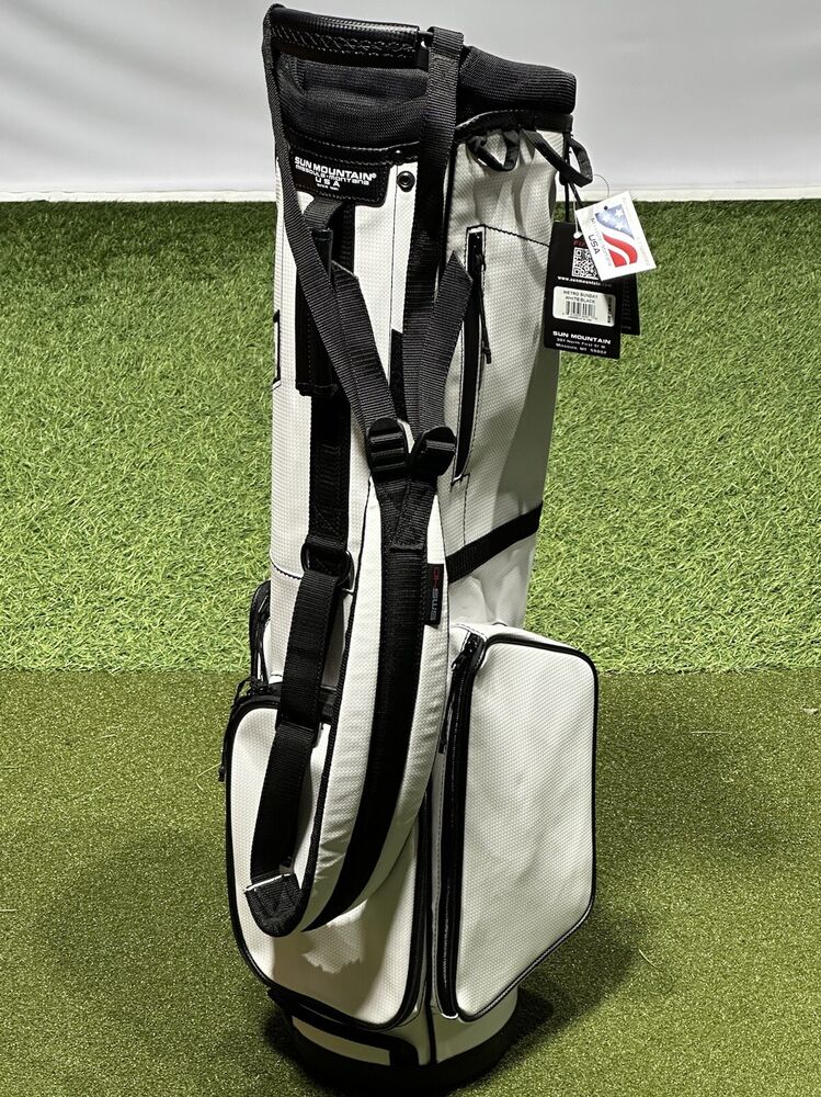 Sun Mountain Metro Sunday Lightweight Carry Golf Bag White/Black New