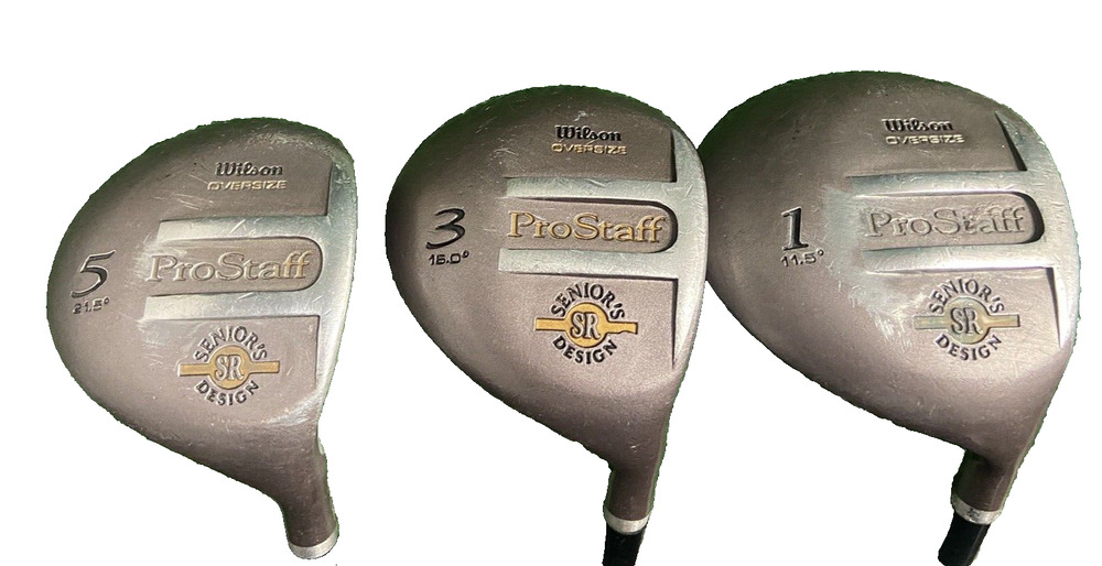 Wilson ProStaff Senior's Design SR Wood Set 1W, 3W, 5W Men's RH Reflex
