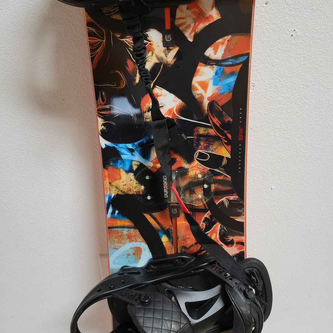 Used Burton Joystick Wide W Cartel Bindings 163 Cm Men's Snowboard