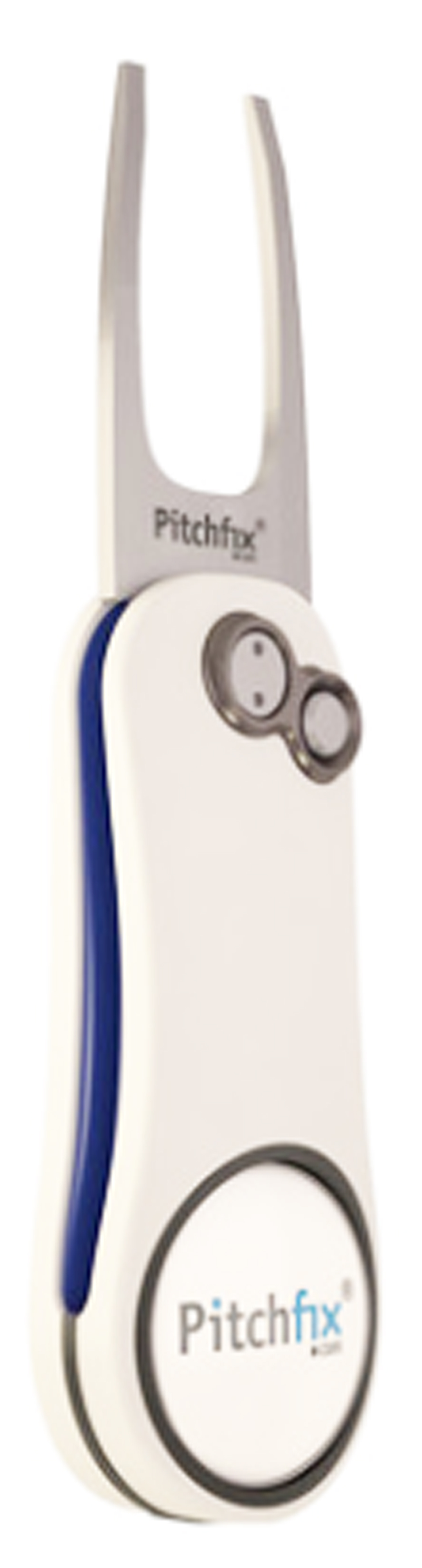 NEW Pitchfix Hybrid 2.0 White/Blue Divot Tool/Ballmarker/Pencil