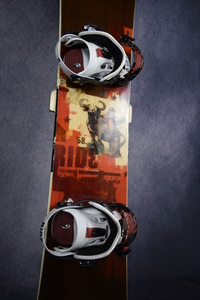 RIDE FLEETWOOD SNOWBOARD SIZE 158CM WITH RIDE size LARGE BINDINGS SidelineSwap