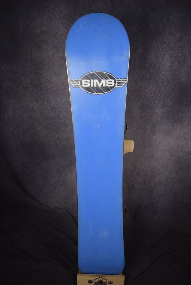 SIMS ABSOLUTE SNOWBOARD SIZE 154 CM WITH SIMS LARGE BINDINGS