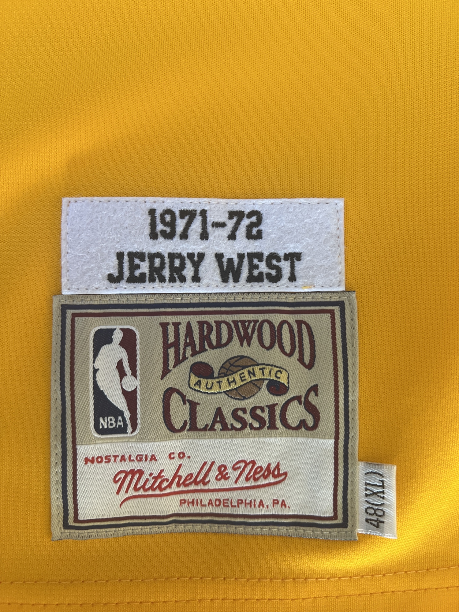 Authentic Jerry West Lakers Jersey 44 19711972 Mitchell & Ness