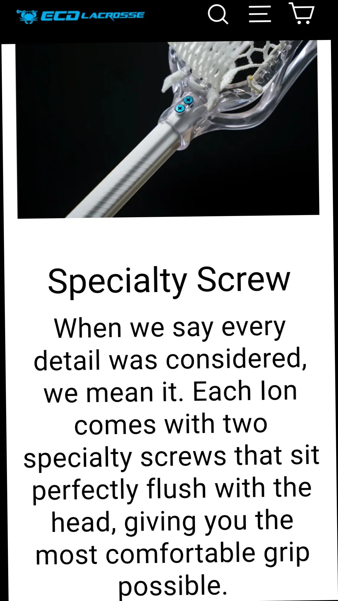 Brand New Blue ECD Ion Lacrosse Head SidelineSwap