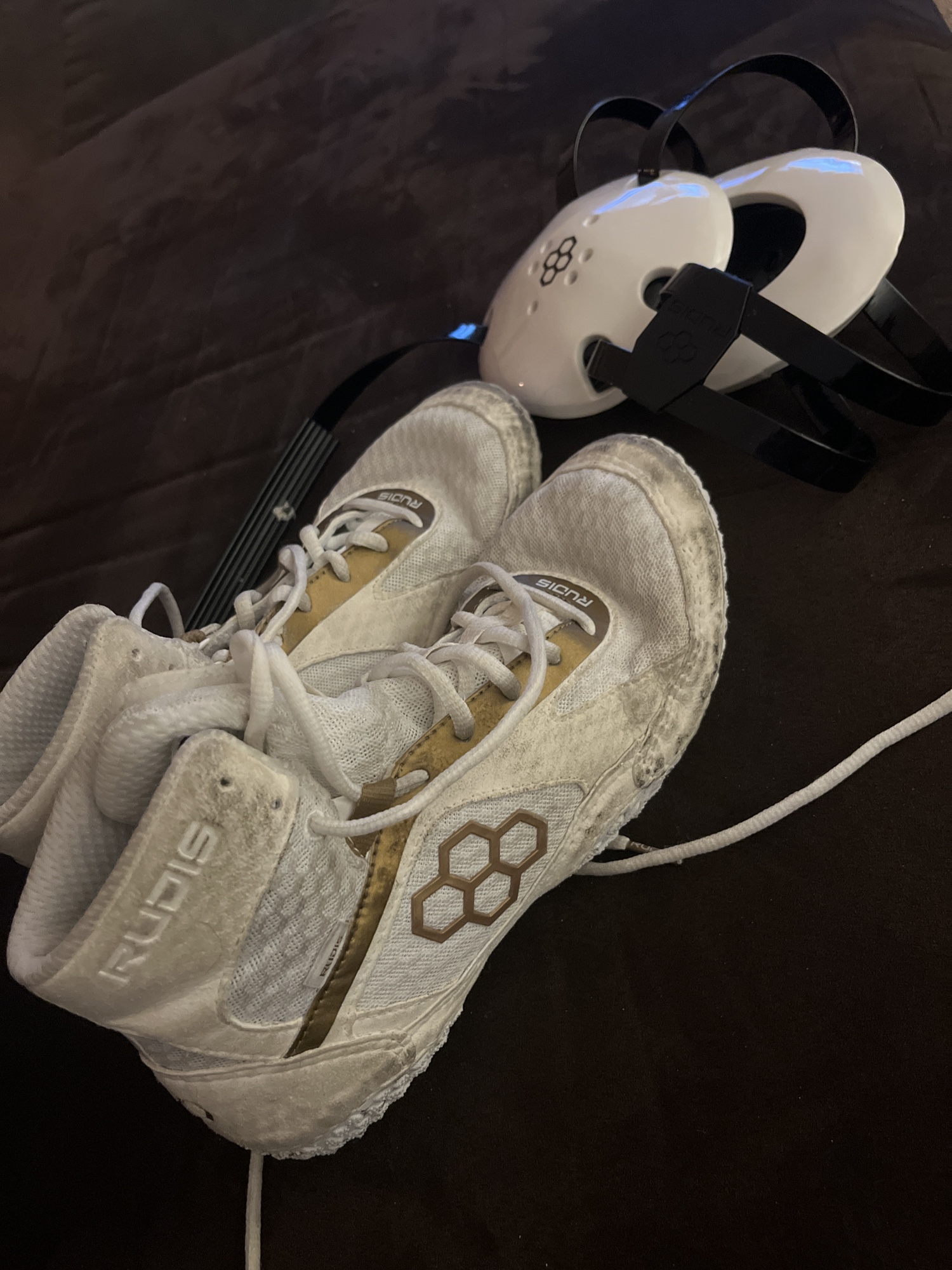 Used Rudis Shoes And Brand New Headgear SidelineSwap