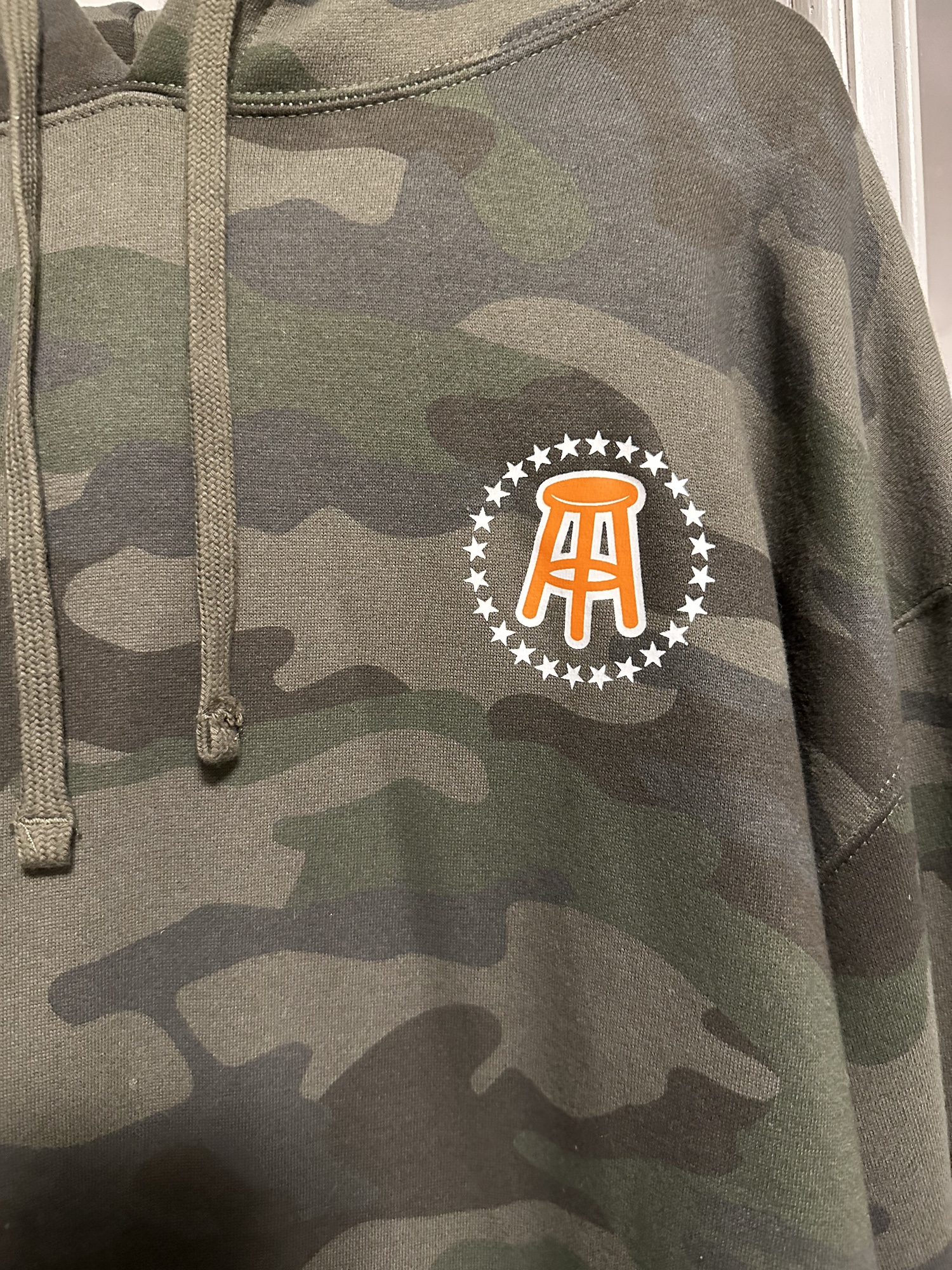 Barstool Sports Camo Hoodie Size Large SidelineSwap