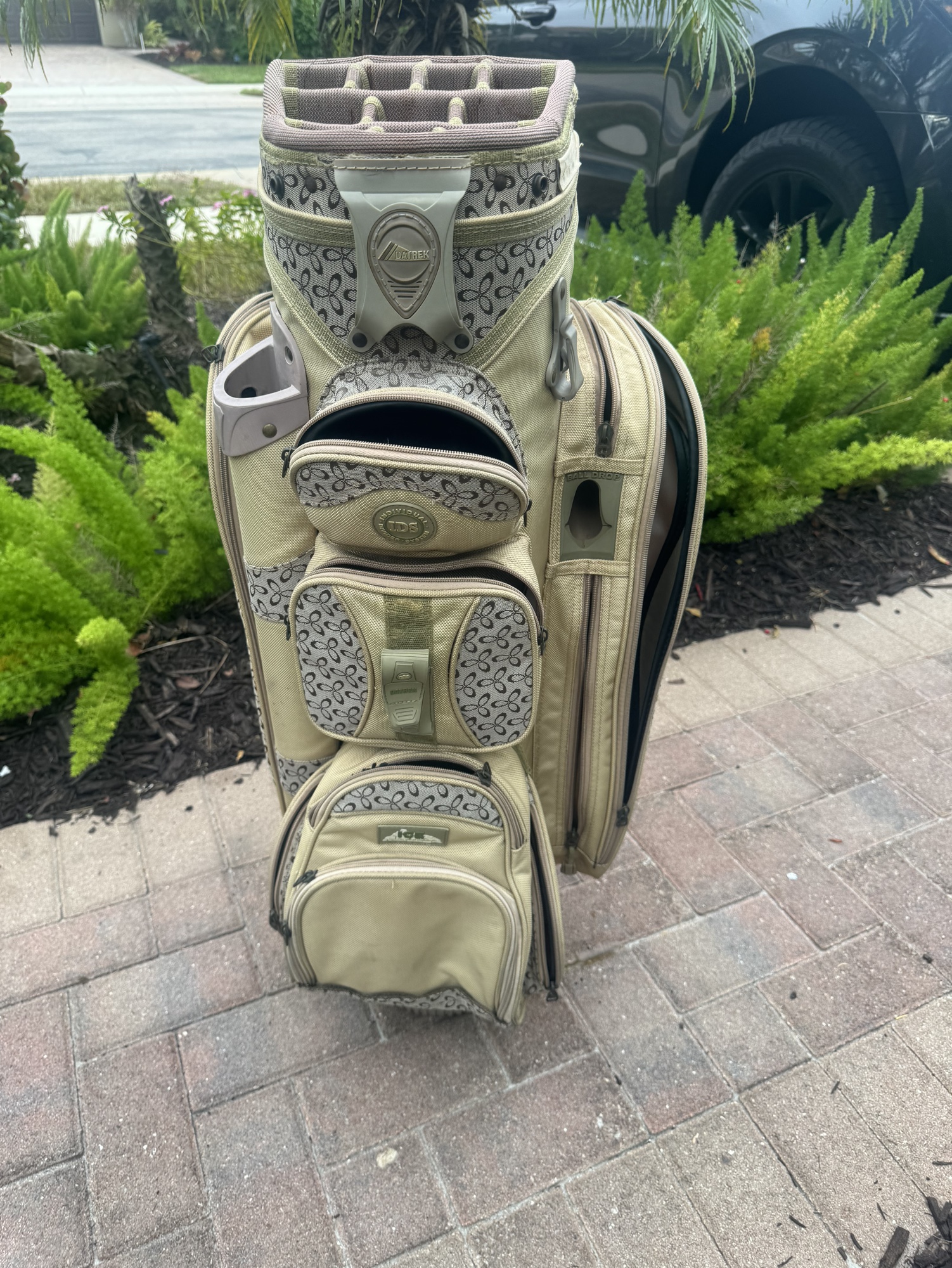 Ladies Golf Cart Bag By Datrek , with individual club dividers and rain