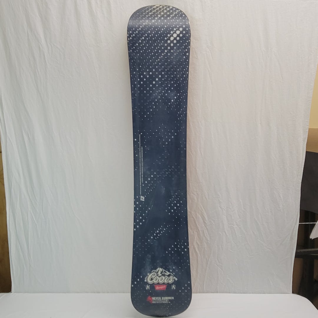Used Never Summer Coors Banquet 160 Cm Men's Snowboards SidelineSwap