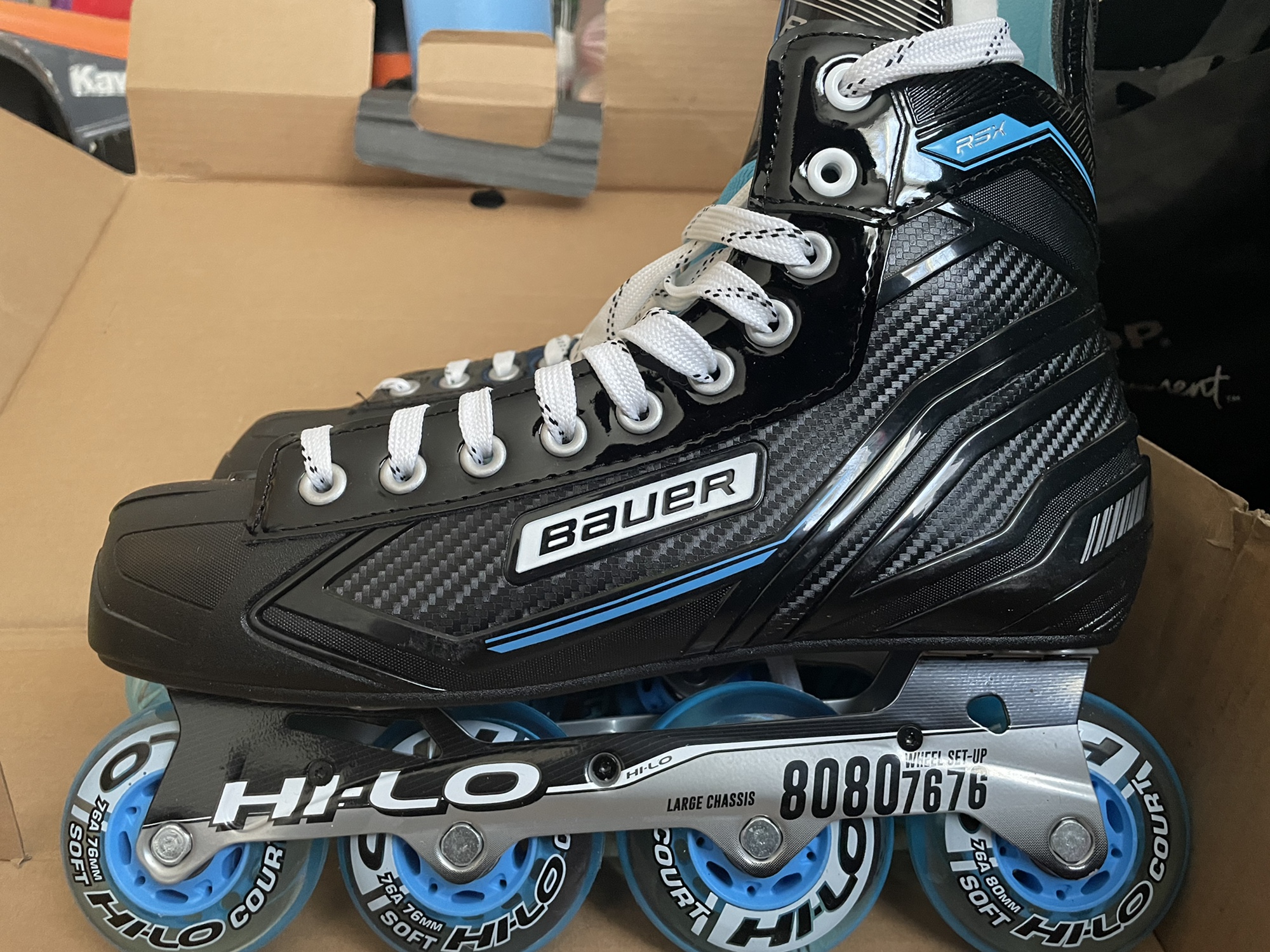 New Bauer Regular Width Size 10 RSX Inline Skates SidelineSwap