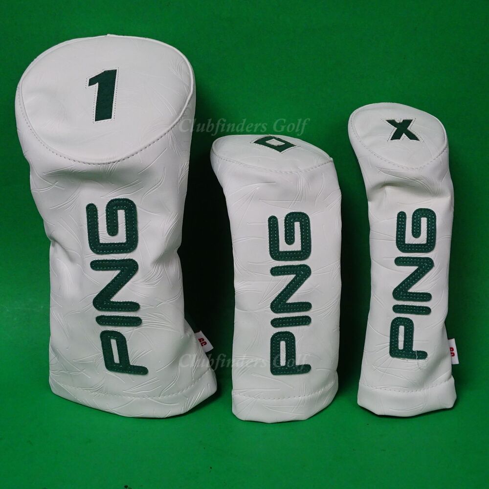 Ping Looper Green/White Driver, Fairway & Hybrid Headcovers SET OF 3 ...