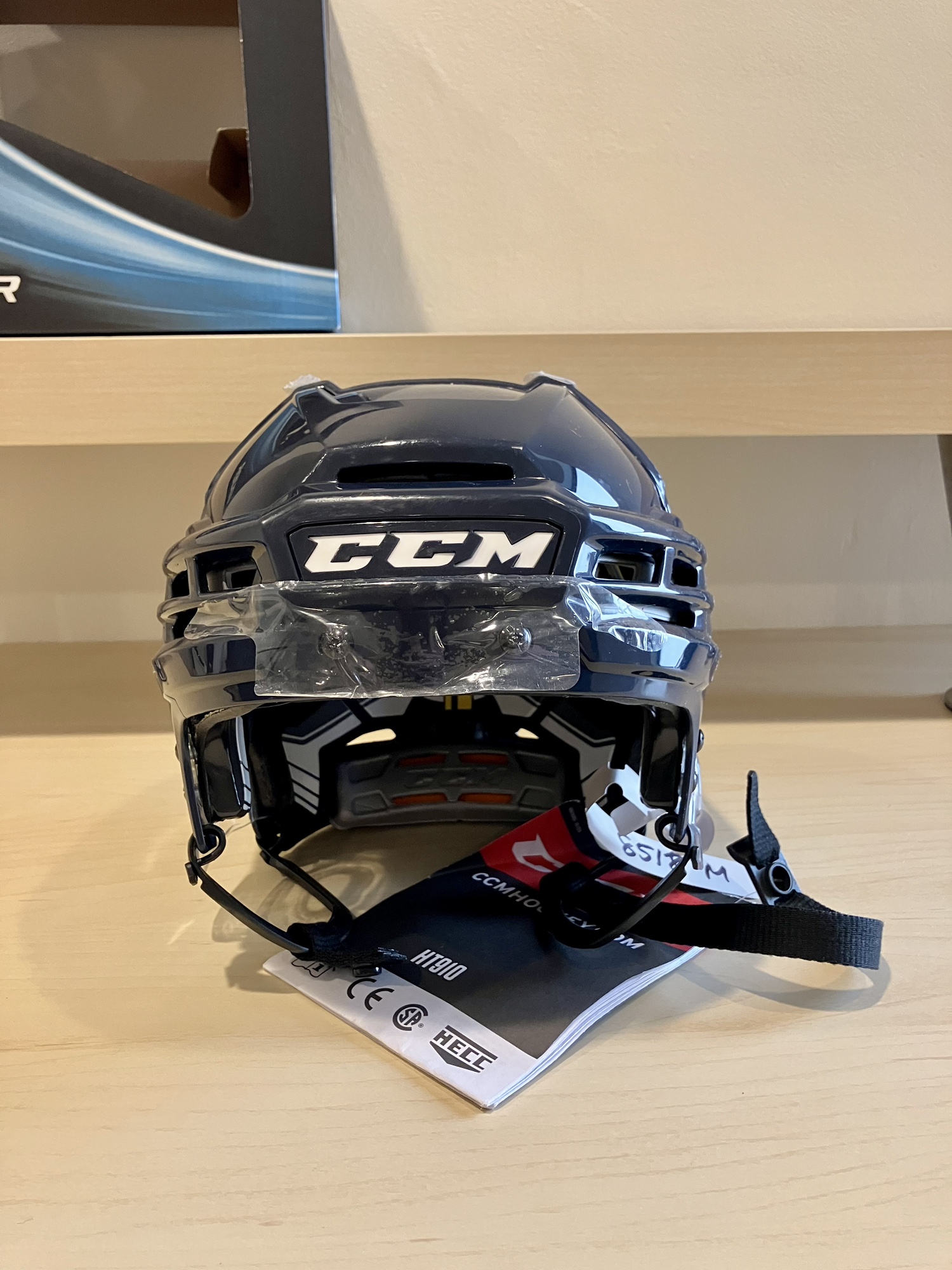 New Medium CCM Pro Stock Tacks 910 Helmet Navy Blue SidelineSwap