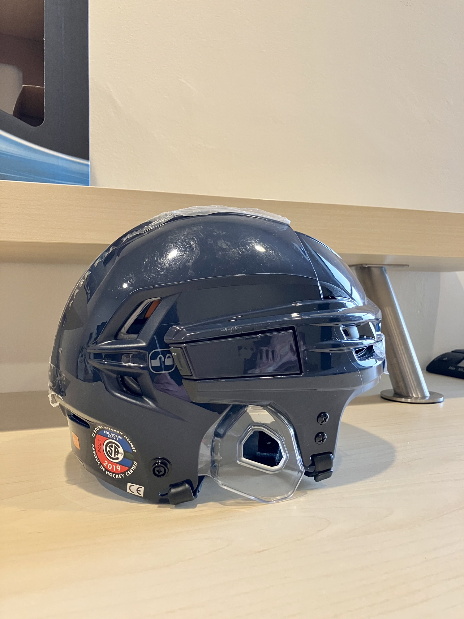 New Medium CCM Pro Stock Tacks 910 Helmet Navy Blue SidelineSwap