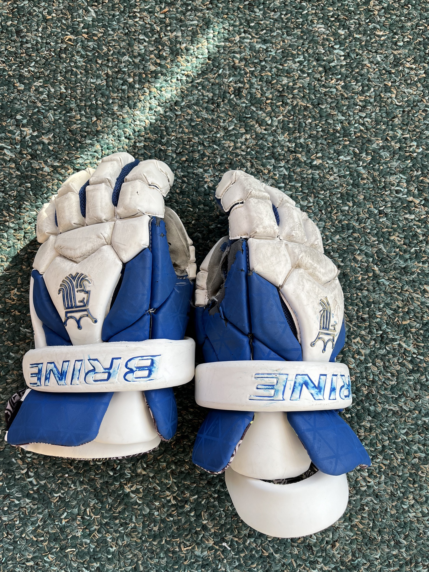 Used Brine 12" King III Lacrosse Gloves SidelineSwap