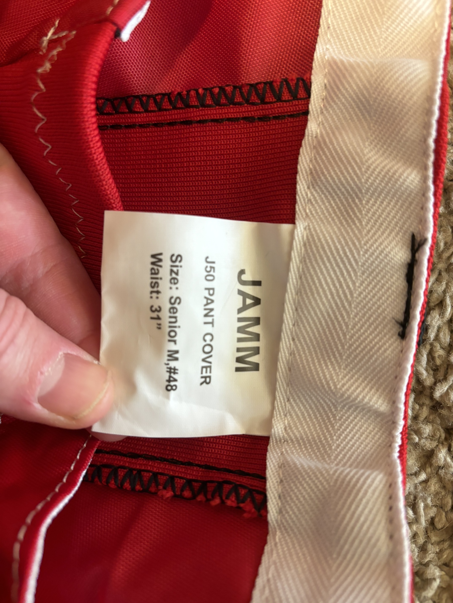 Jamm New York rangers style pants shell medium SidelineSwap