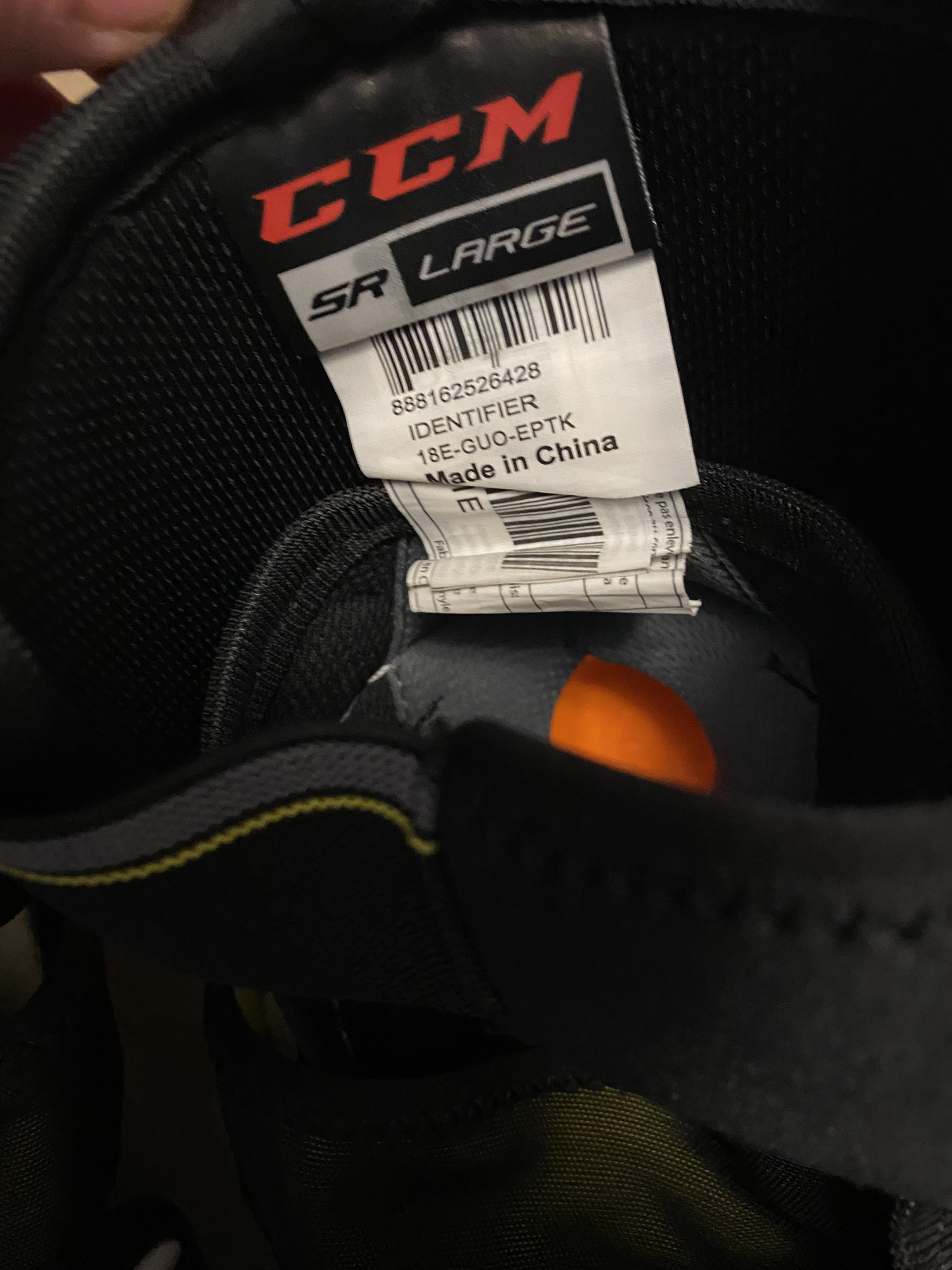 CCM Tacks NHL Pro Stock Ice Hockey Player Elbow Pads Protective Size