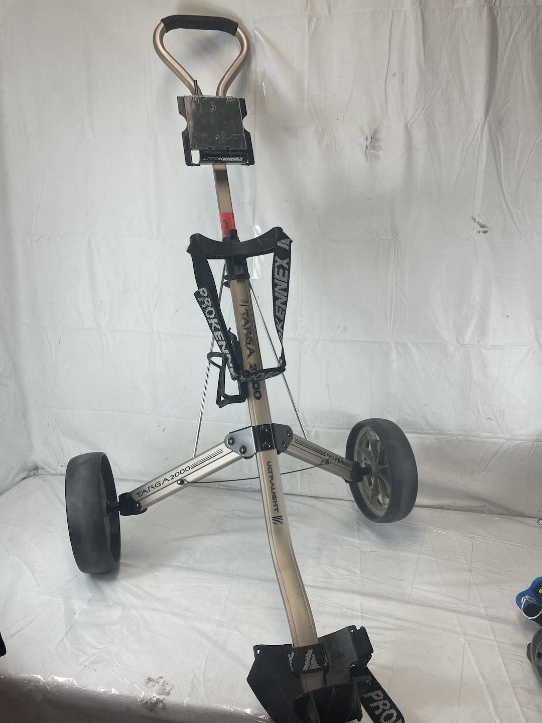 Used Pro Kennex Targa 2000 Ultralight 2 Wheel Aluminum Golf Pull Cart