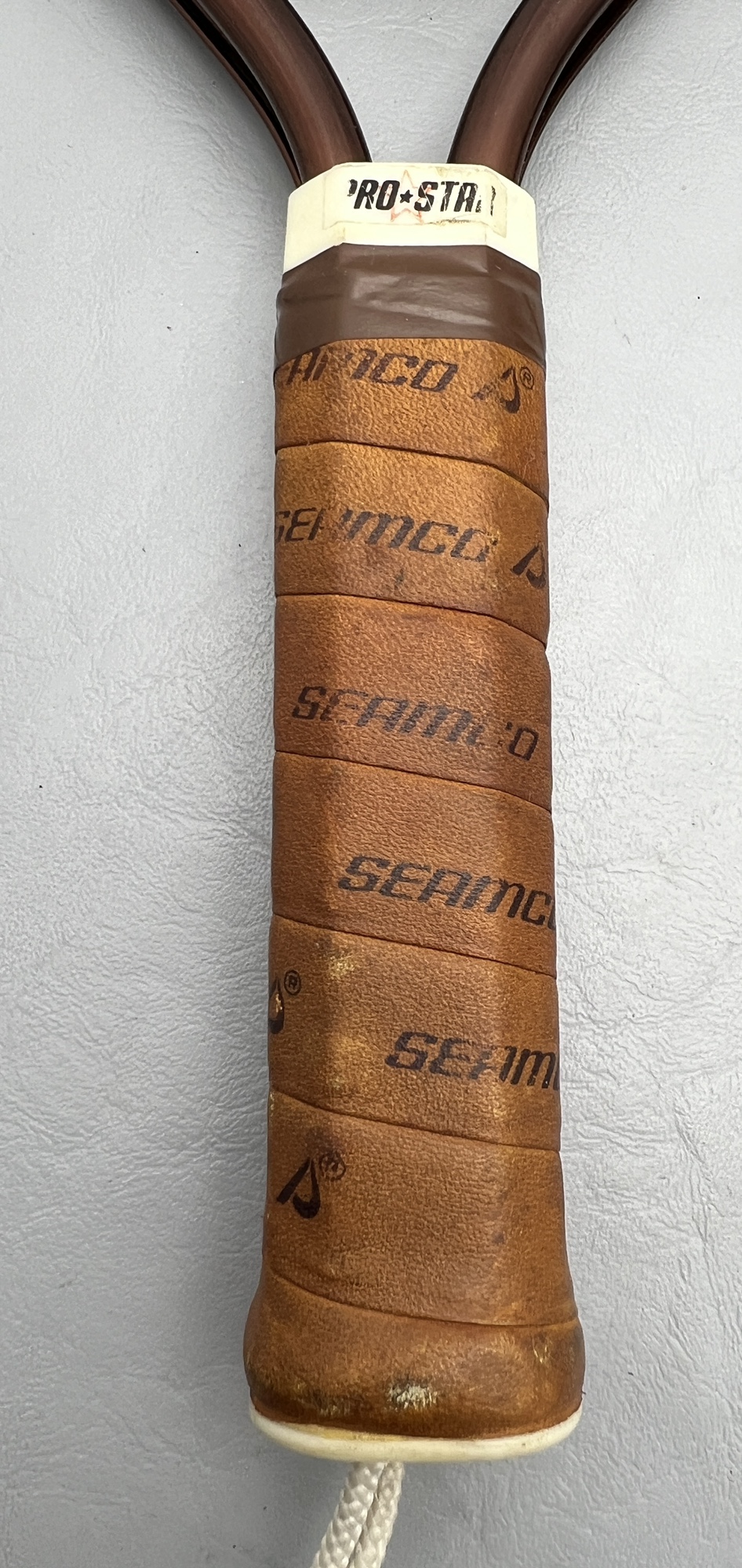 Seamco ProStar Vintage Racquetball Racket leather handle SidelineSwap