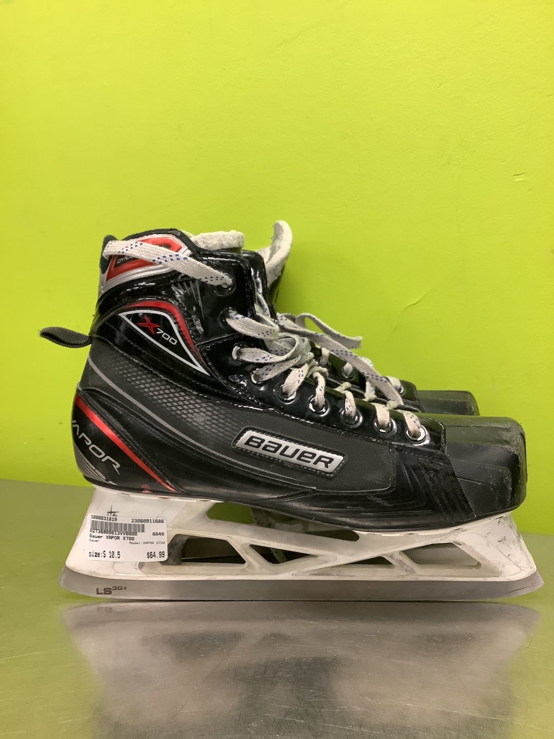 Used Bauer Vapor X700 Senior 10.5 Goalie Skates SidelineSwap