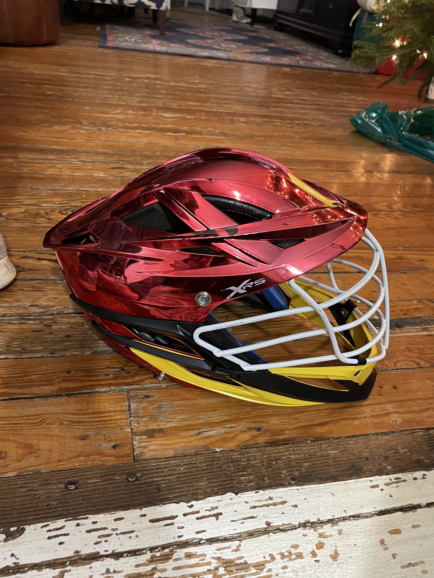 Cascade XRS Lacrosse Helmet Chrome Red (Retail 375) SidelineSwap