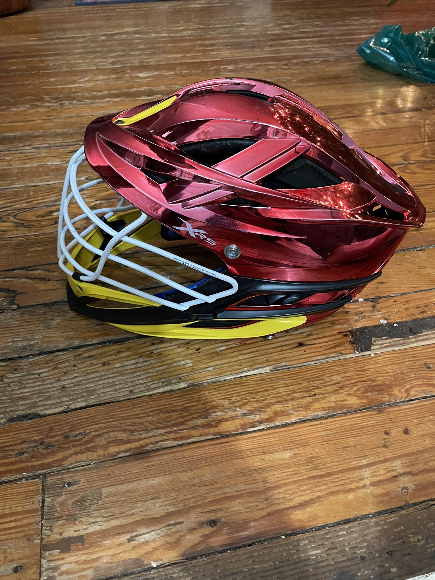 Cascade XRS Lacrosse Helmet Chrome Red (Retail 375) SidelineSwap