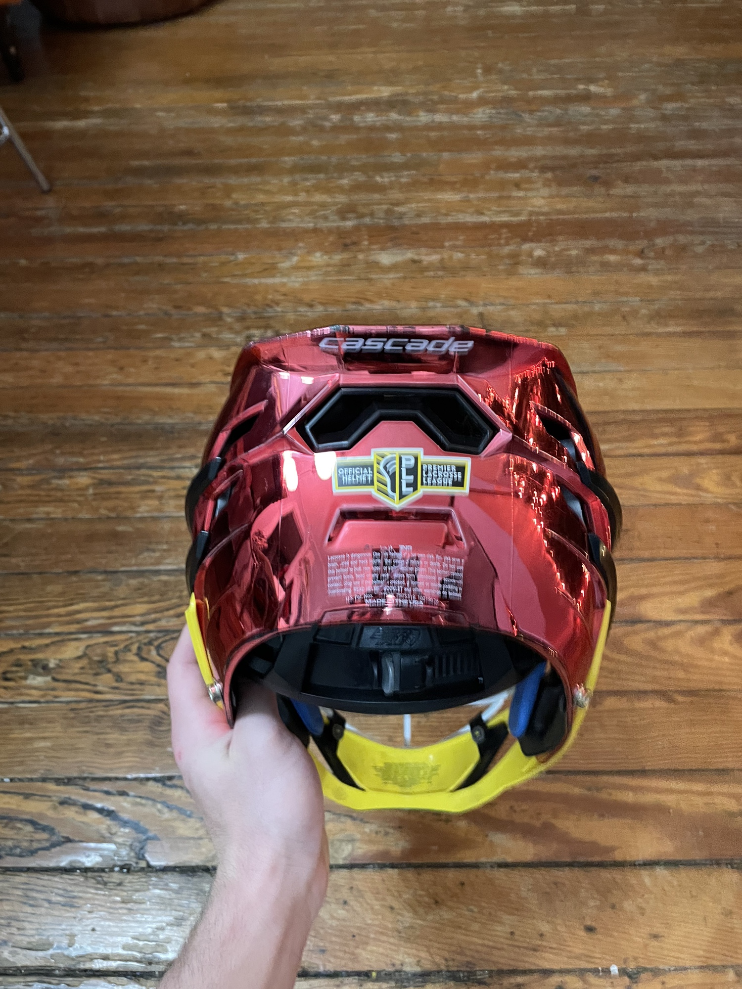 Cascade XRS Lacrosse Helmet Chrome Red (Retail 375) SidelineSwap