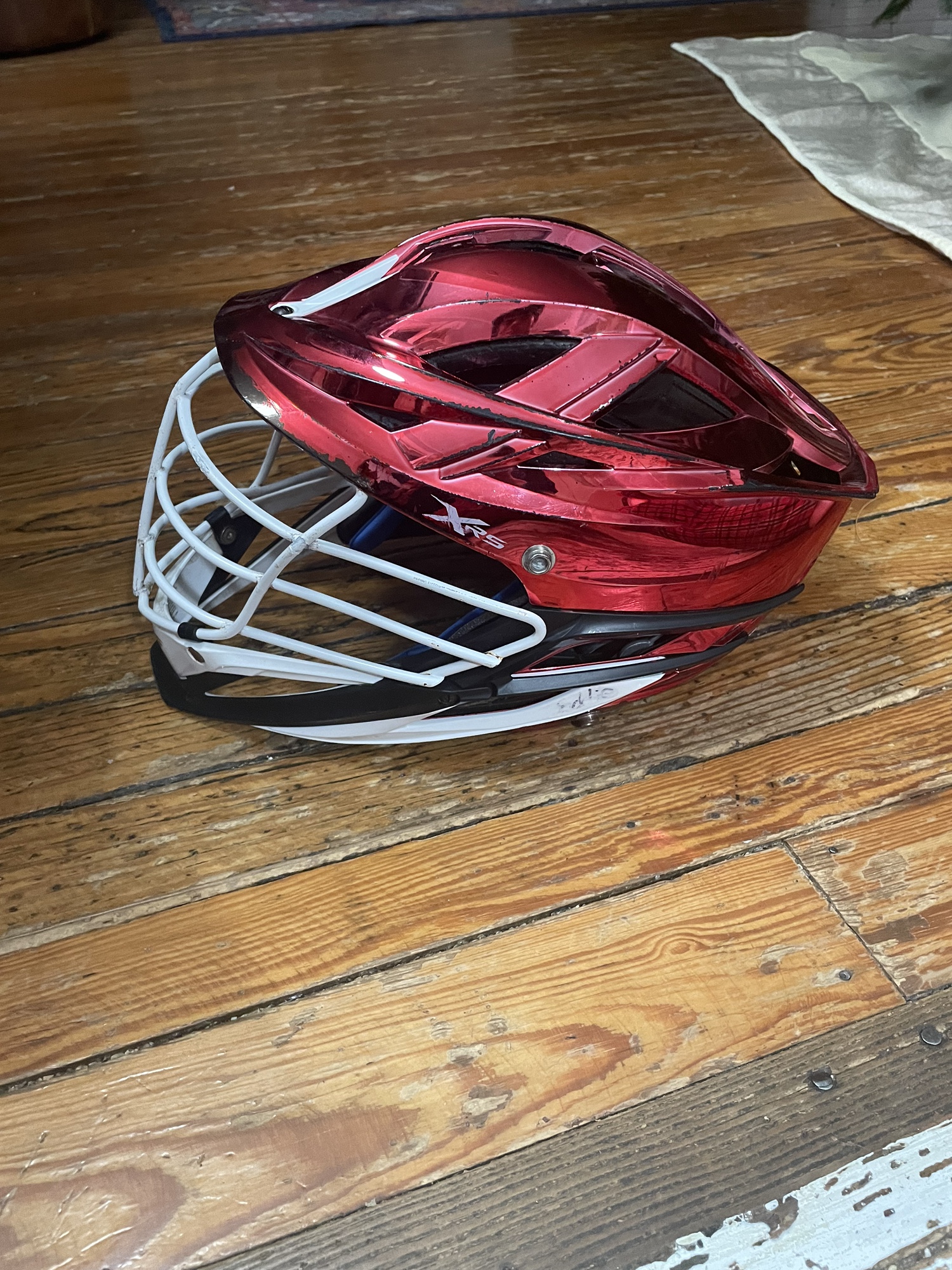 Cascade XRS Lacrosse Helmet Chrome Red (Retail 375) SidelineSwap