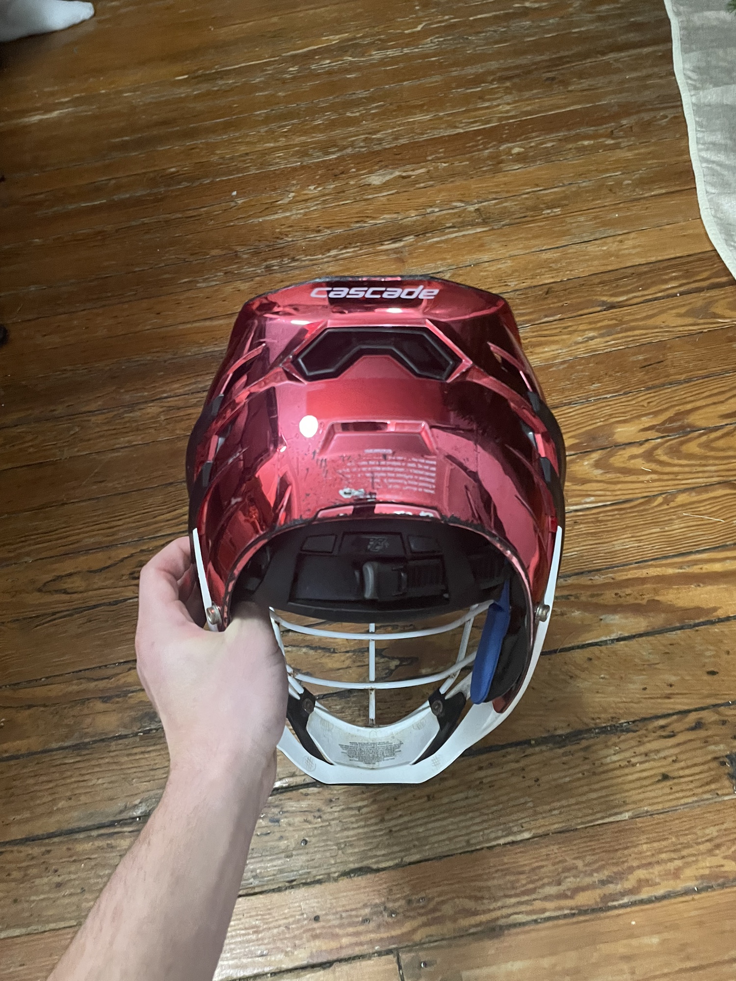 Cascade XRS Lacrosse Helmet Chrome Red (Retail 375) SidelineSwap