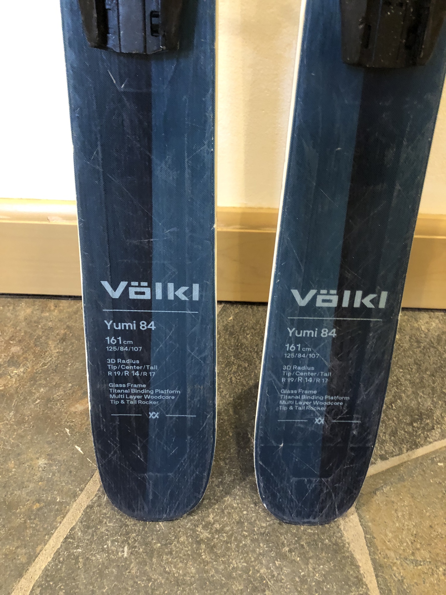 2023 Volkl Yumi Skis With Bindings 161cm SidelineSwap
