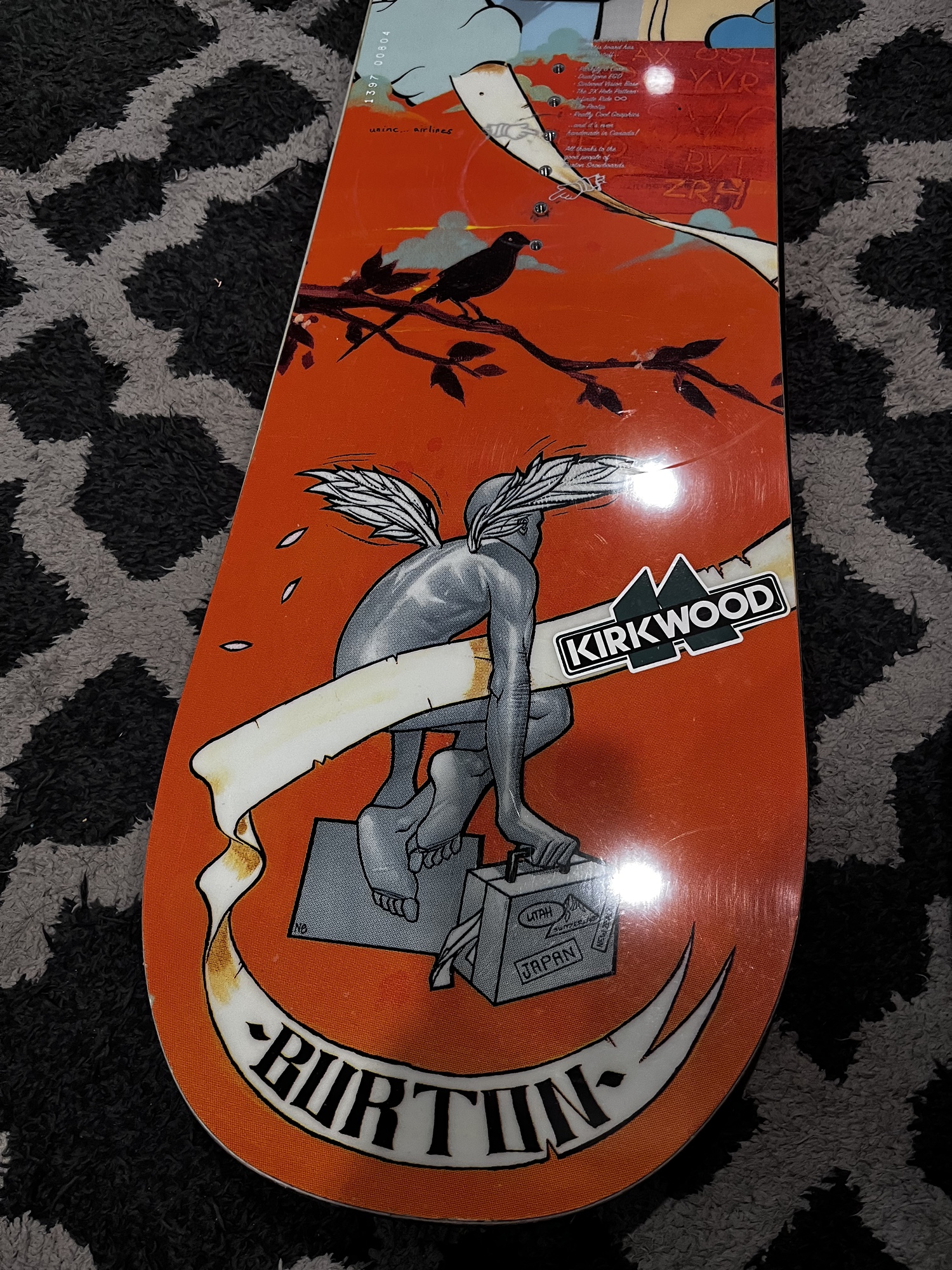 スノーボード vintage burton uninc 157 UNINC JP Solberg 154cm Burton Snowboard Rare Classic Collector