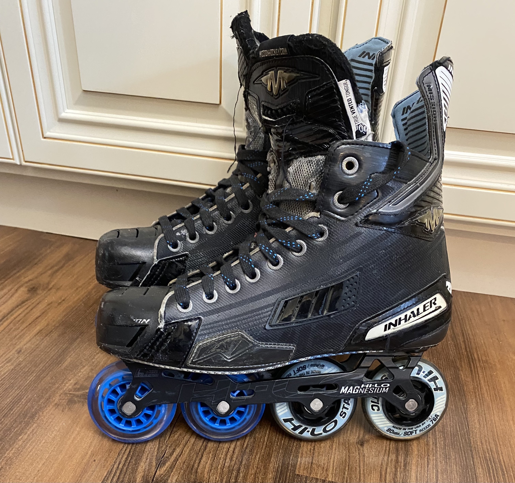 Mission Inhaler DS1 Inline Roller Hockey skate Sz 10 HiLo Magnesium