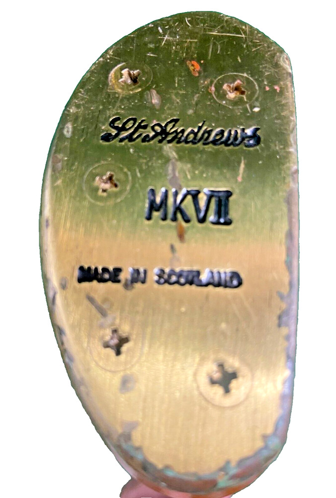 J.B. Halley St. Andrews MKVII Made In Scotland Wooden Mallet Putter RH 35" SidelineSwap