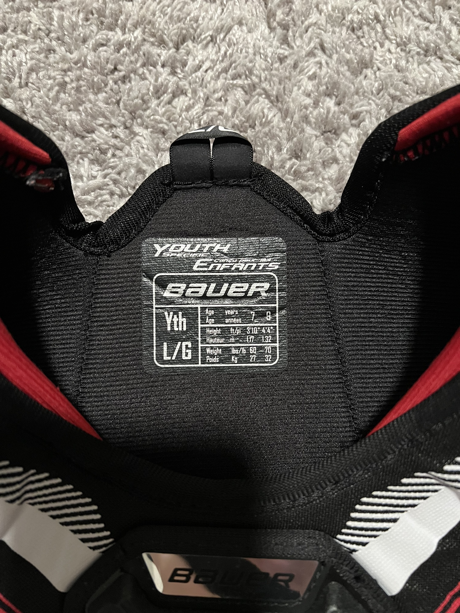 Used Youth Large Bauer NSX Shoulder Pads SidelineSwap