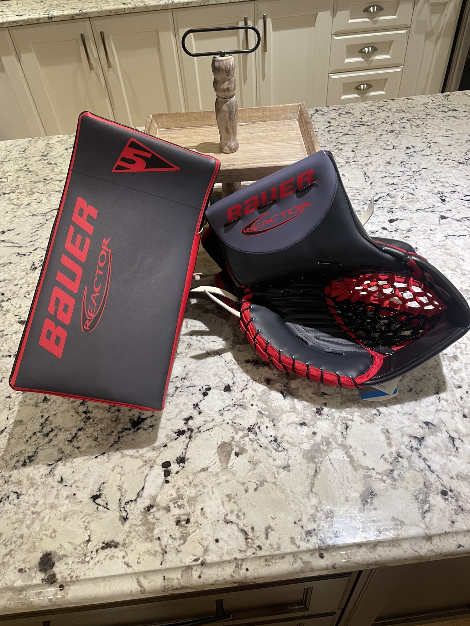 Brand New Antti Raanta Canes Stadium Series Bauer Mach Pro Stock Glove