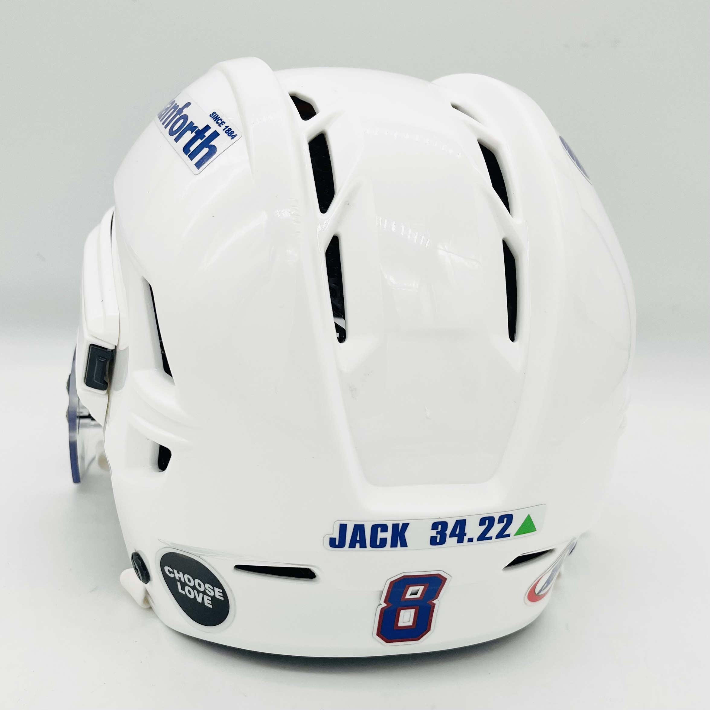 AHL Pro Stock Rochester Americans CCM Supertacks X Hockey HelmetMedium