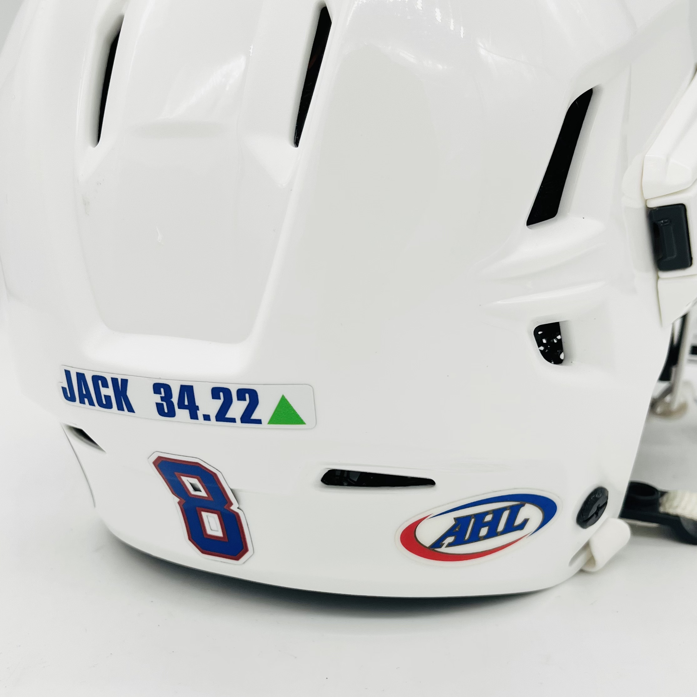 AHL Pro Stock Rochester Americans CCM Supertacks X Hockey HelmetMedium