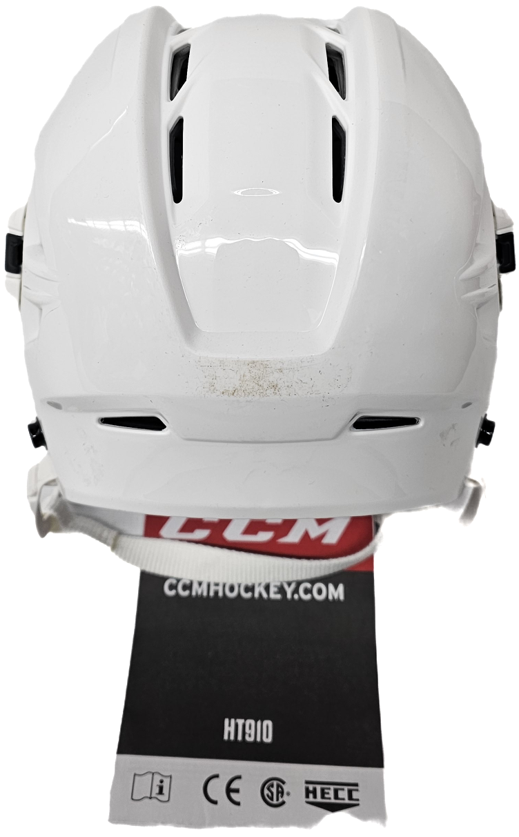 CCM TACKS 910 PRO STOCK HOCKEY HELMET WHITE MEDIUM BRAND NEW NCAA(11626