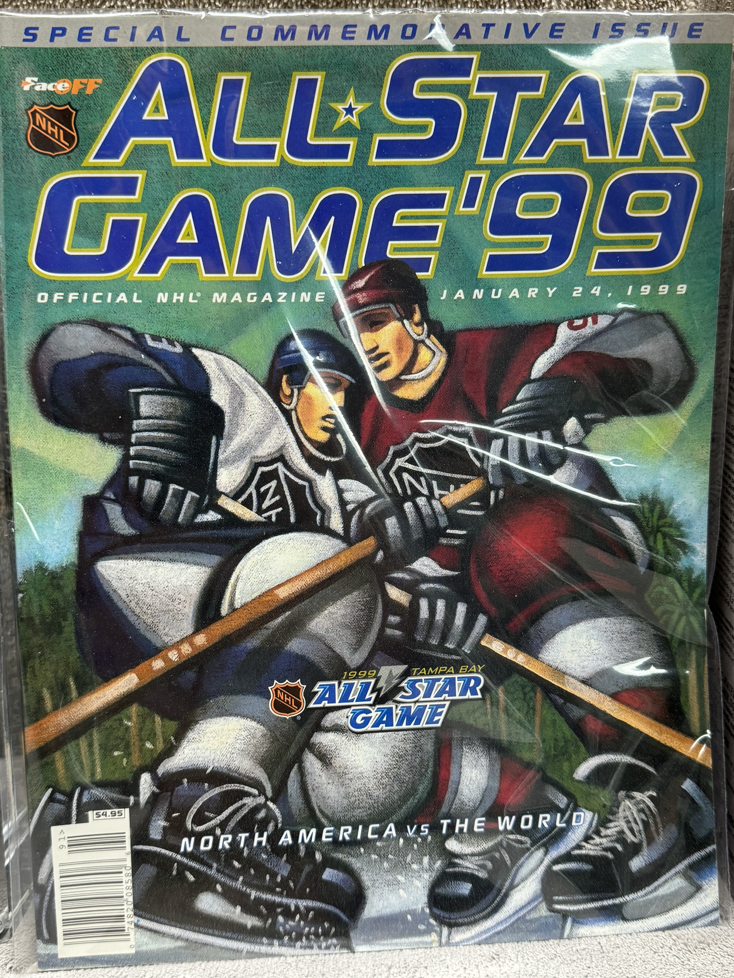 VINTAGE WAYNE GRETZKY 1999 ALL STAR GAME JOFA HOCKEY HELMET WITH VIP