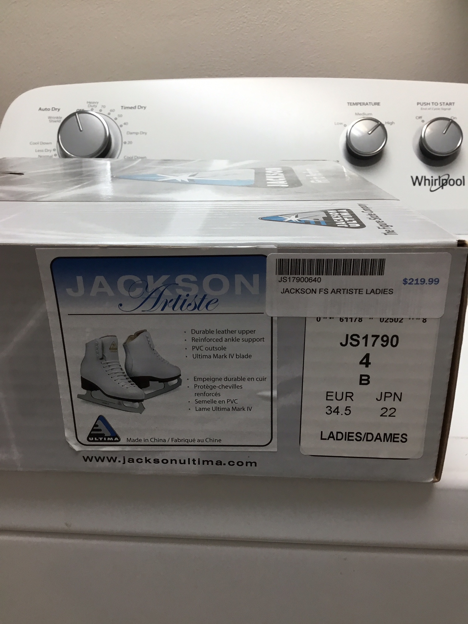 Jackson Artiste ladies Size 4 B Figure Skate SidelineSwap